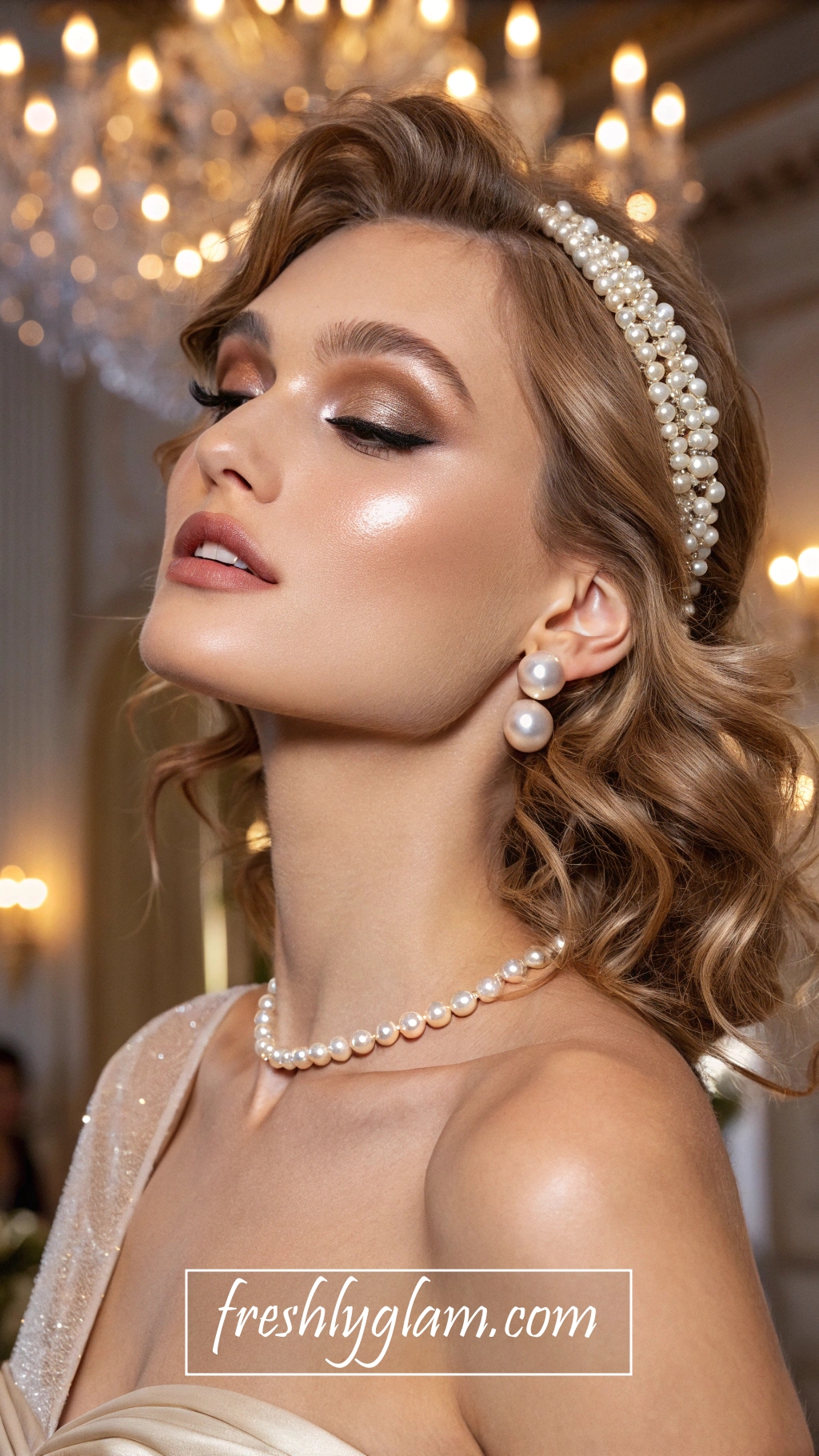 014 Champagne Sparkle Luxe Nude Makeup Inspired by Parisian Runway Glam 1