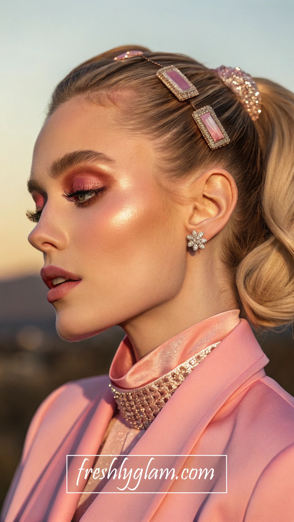 020 Rose Gold Glow Couture Inspired Makeup for Red Carpet Radiance 1