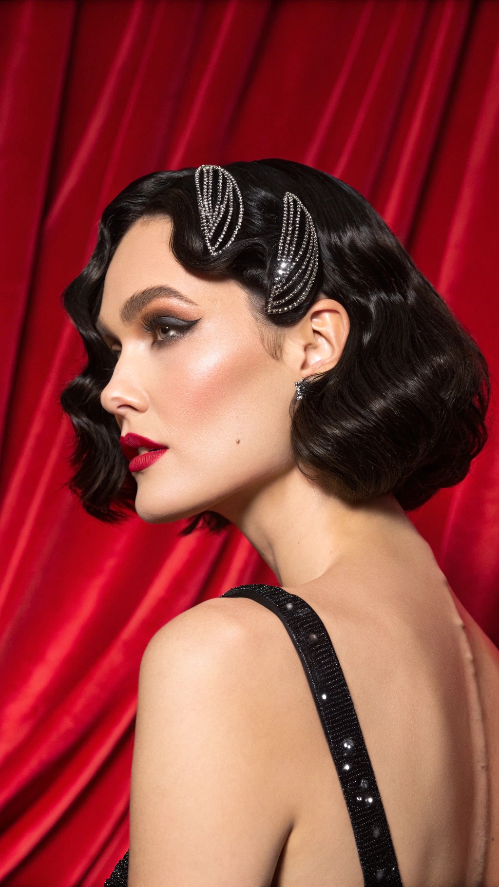 023 Runway Bob with Glitter Waves and Couture Edge