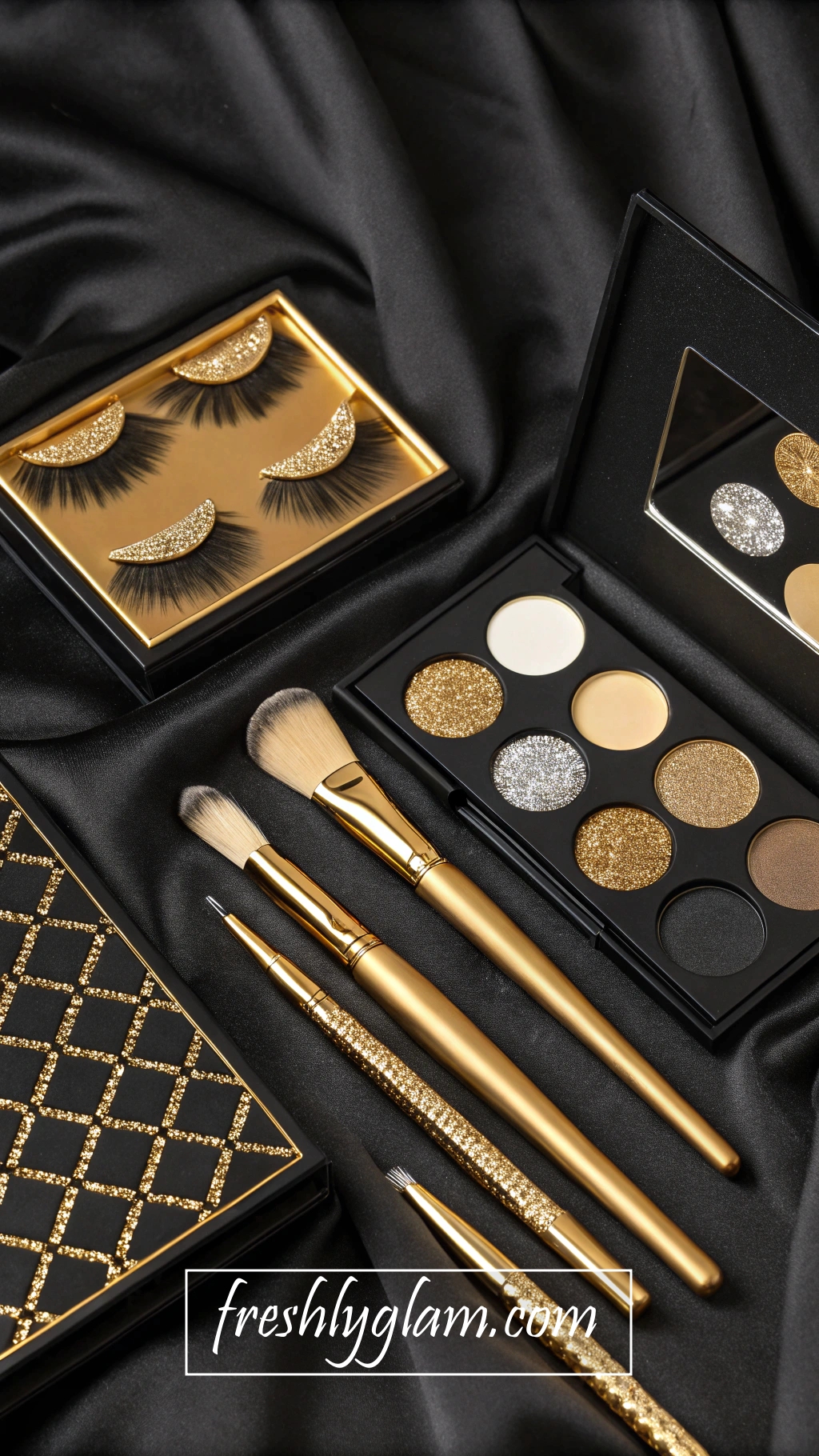 024 Gold and Black Beauty Essentials for Creating a Glamorous Couture Makeup Look 1