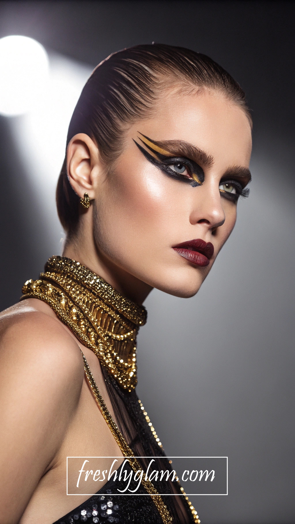 053 Runway Glitter Glam with Gold Diamond Dust Contour Elegance 1