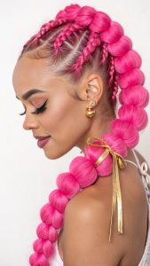 Read more about the article Pink and Gold Hair Dreams: Glitzy Styles to Spark Your Inner Fashionista