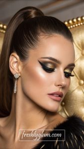 Read more about the article Rhinestone Radiance: 10 Luxe Glam Makeup Ideas That Scream Fashion Glam