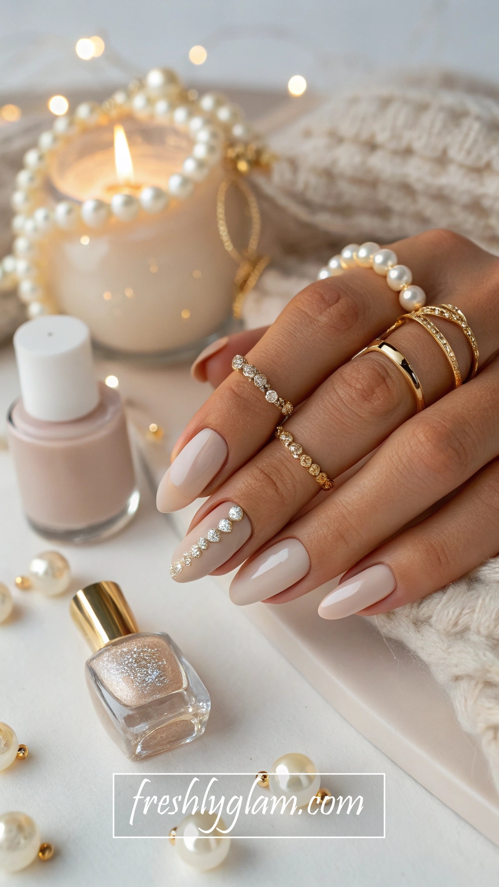 098 Champagne Shimmer DIY Manicure ThatIBk s All About Sophisticated Glam